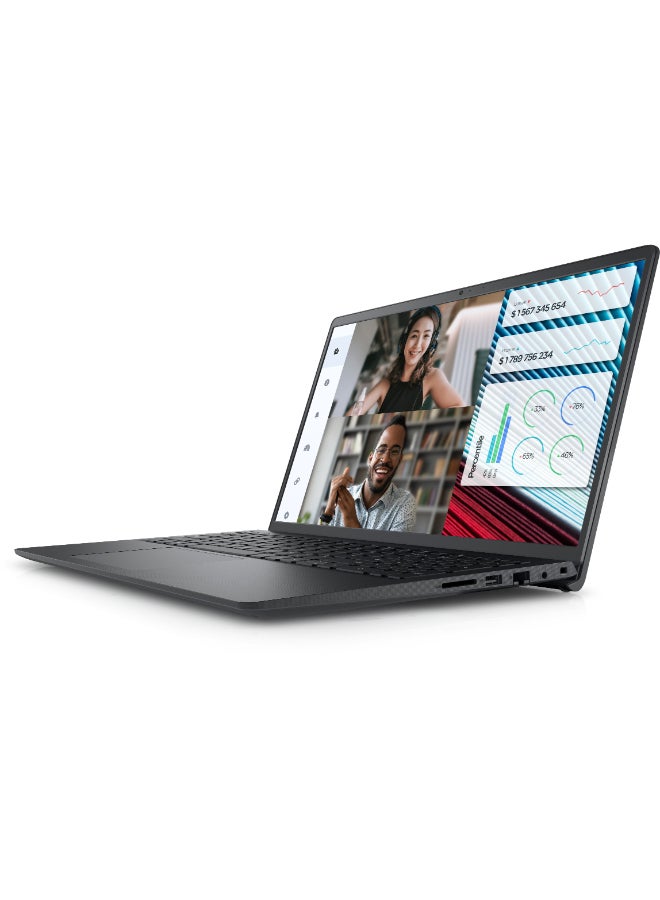 ديل لابتوب فوسترو 3520 بشاشة مقاس 15.6 بوصة بدقة فائقة الجودة ومعالج انتل كور i3-1215U وذاكرة وصول عشوائي رام 8 جيجابايت ومحرك أقراص اس اس دي سعة 512 جيجابايت / نظام تشغيل اوبونتو / بطاقة رسومات انتل يو اتش دي/ اللغة الإنجليزية أسود - Image 3