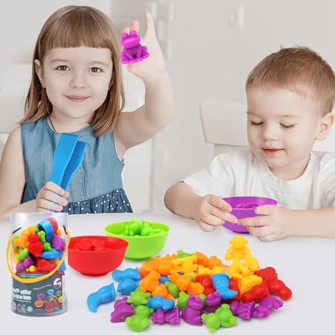 MONTESSORI GAMES 3 4 5 YEARS OLD, MONTESSORI EDUCATIONAL TOY GAME COLOR COMBINATION, TOYS STACKING MATH SKILLS AND CLASSIFICATION GIFT FOR CHILDREN - Image 3