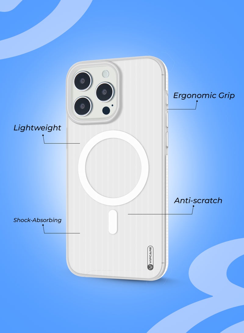 رعاية كبار الشخصيات جراب كمبيوتر شخصي لهاتف iPhone 16 Pro مع جراب شحن مغناطيسي من Magcase مقاوم للخدش لحماية الكاميرا من السيليكون لهاتف iPhone 16 Pro - Image 3