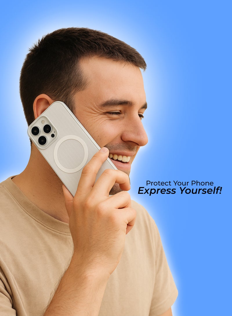 رعاية كبار الشخصيات جراب كمبيوتر شخصي لهاتف iPhone 16 Pro مع جراب شحن مغناطيسي من Magcase مقاوم للخدش لحماية الكاميرا من السيليكون لهاتف iPhone 16 Pro - Image 5