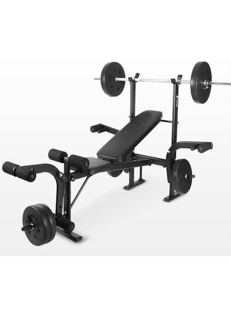 SportQ Multifunctional Weight Bench and Multi-Purpose Workout Bench - Adjustable Workout Bench for Home Gym, Chest, Shoulder, Legs, Bodybuilding (No Barbell and Weights) Bench - Image 1