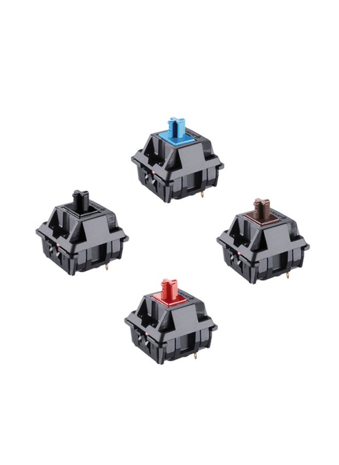 Cherry Axis Mx Switch Black Red Tea Green White Milk Green Segment Gray Linear Gray Silent Red Silent Black Axis-Color:cherry Black Shaft