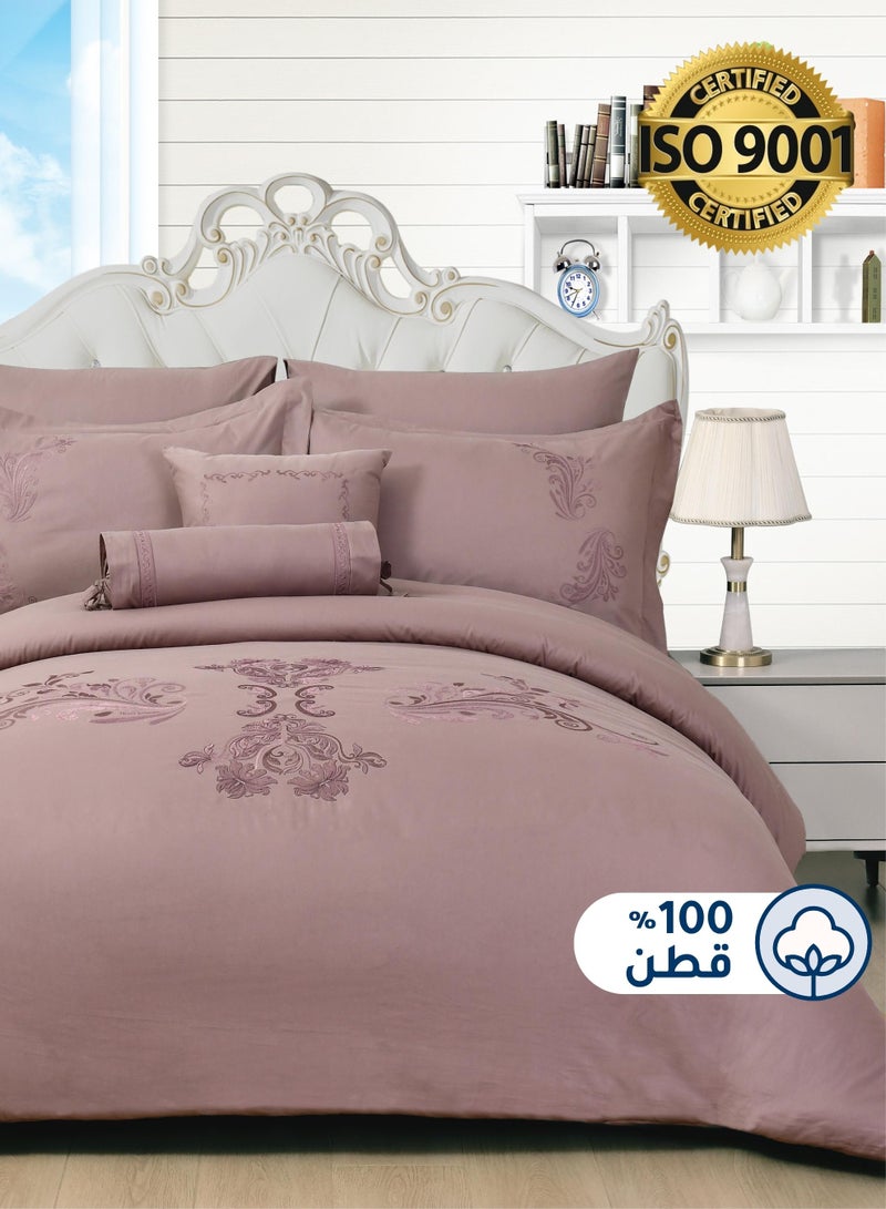 سيد المنسوجات المنزلية طقم لحاف مطرز بالقطن، مقاس مزدوج  ×  سم،  قطع، قطن - Image 1