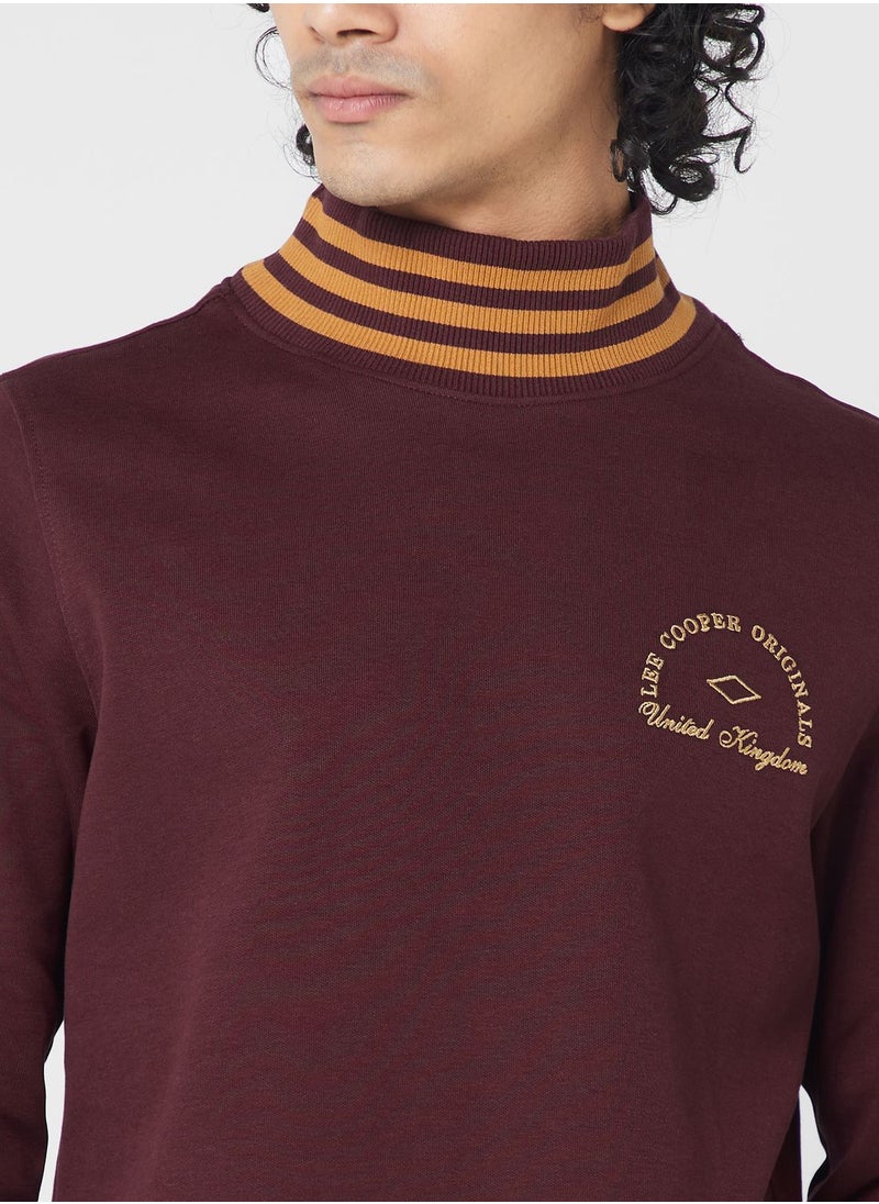 Lee Cooper - Logo High Neck Sweatshirt - Image 1