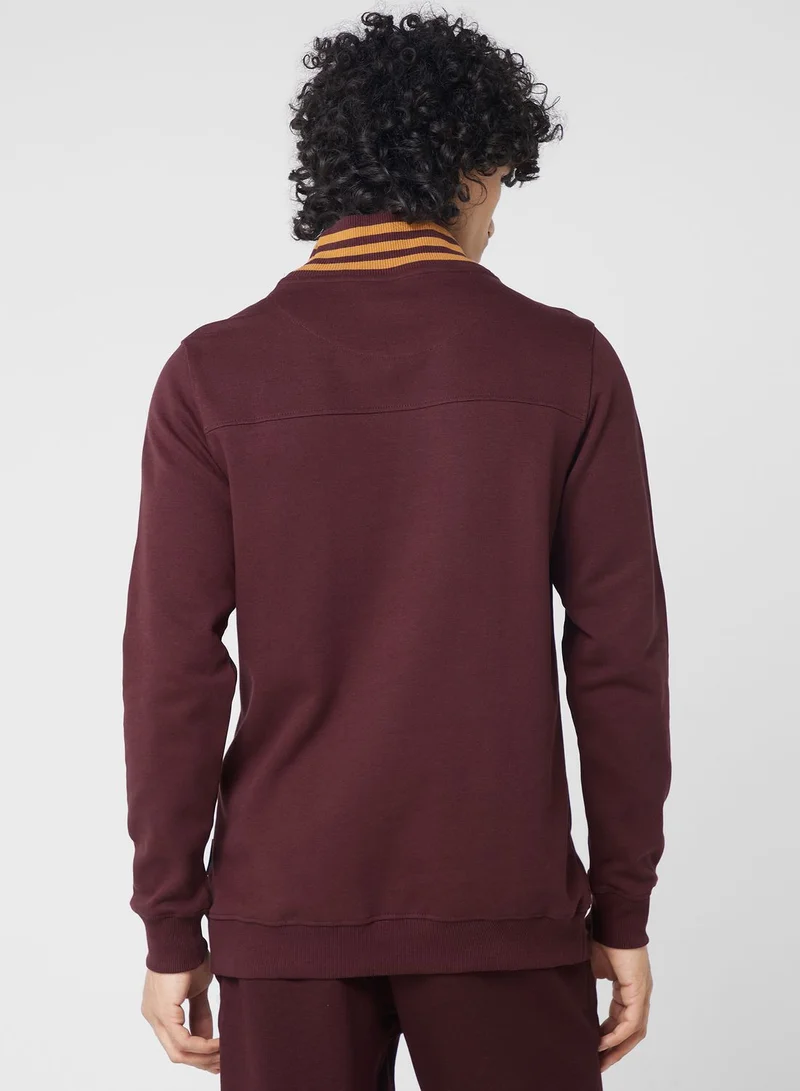لي كوبر Logo High Neck Sweatshirt