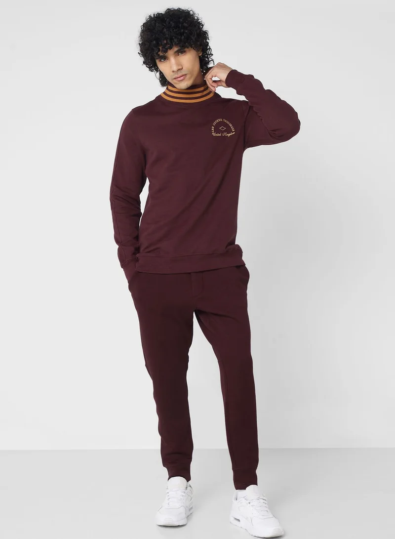 لي كوبر Logo High Neck Sweatshirt