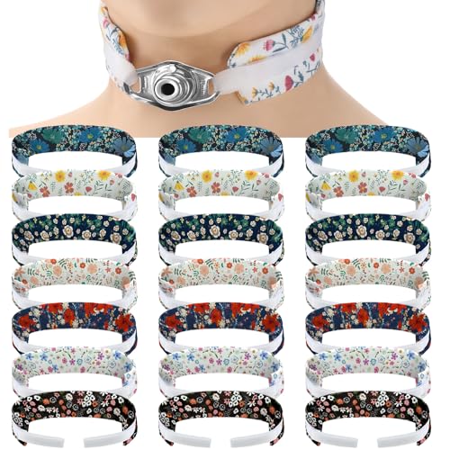 Geiserailie 21 Pcs Tracheostomy Tube Holder Adjustable Tracheostomy Supplies Tube Holder Soft Reusable Tracheostomy Care Kits for Men and Women, One Size Fits Most People - Image 1