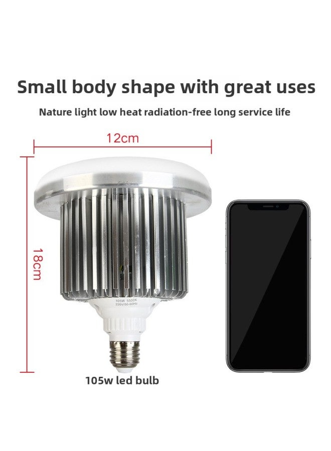 Tri-Color Remote Control LED Fill Light Constant On Indoor Video Shooting Soft Box Lighting Lamp Professional Photography Light-Light Source Color:380wLED Dimming Bulb  - Image 3