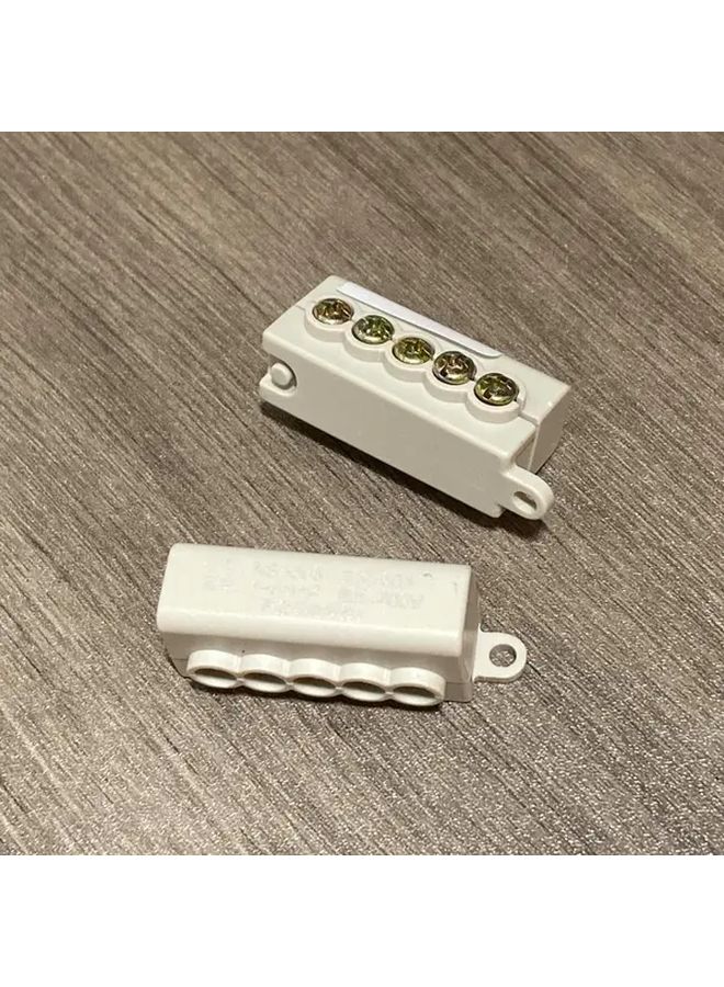 صندوق مقسم الكابلات رباعي الاتجاه الأبيض 1 مدخل و4 مخارج متين لإدارة أسلاك المسرح المنزلي - Image 3