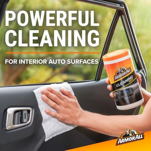 Armor All Car Cleaning Wipes Wipes for Car Interior and Car Exterior 50 Wipes Each - Image 3