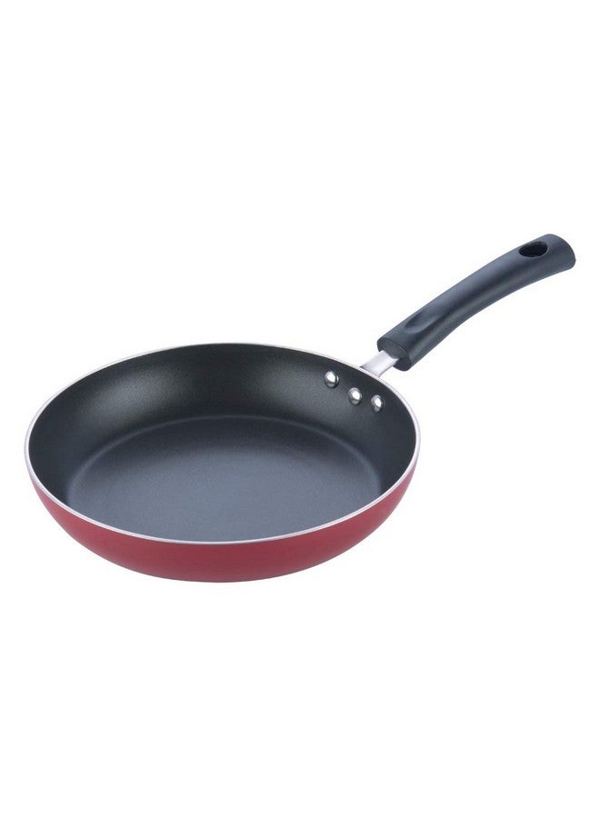 VINOD Vinod Zest Inducto Aluminium Non Stick Frypan - 18 cm | 3mm Extra Thick | 3 Layer Coating | Swiss Quality | Metal Spoon Friendly | Induction Base | 1 Year Warranty - Red  - Image 1