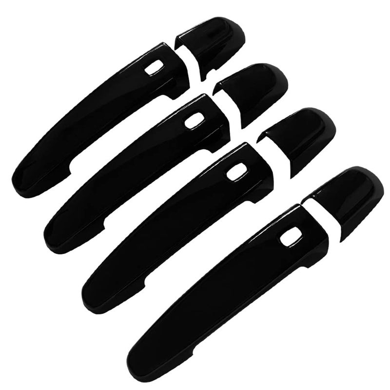DEYTOP Door Handle Cover Compatible with Chevy Malibu  Blazer 20182025 Equinox  Traverse 20182024 Exterior Door Handle Protector Trim for Impala 20142020 with 4 Smart Keyhole Gloss Black