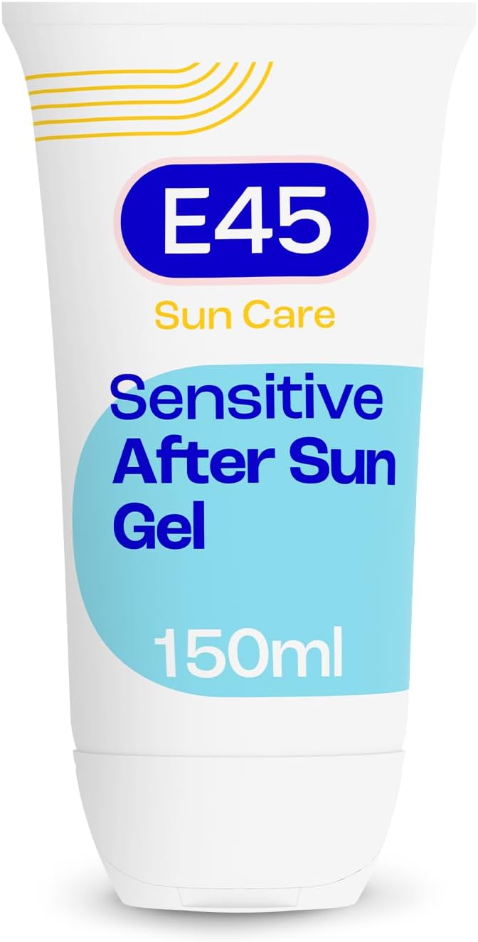 E45 Cooling Sensitive After Sun Gel for Face and Body Dermatologically Tested FragranceFree Soothing Nonsticky Formula Suitable For Dry Sensitive and Eczema Prone Skin 150ml