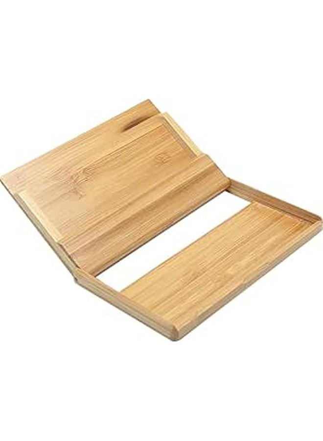 Wooden Business Card Holder Case Portable Storage Box with Rounded Corners for Desk Organization - Image 1
