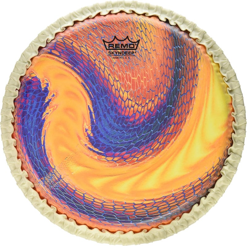 Conga Drumhead, Tucked, 11", SKYNDEEP®, Serpentine Day" Graphic