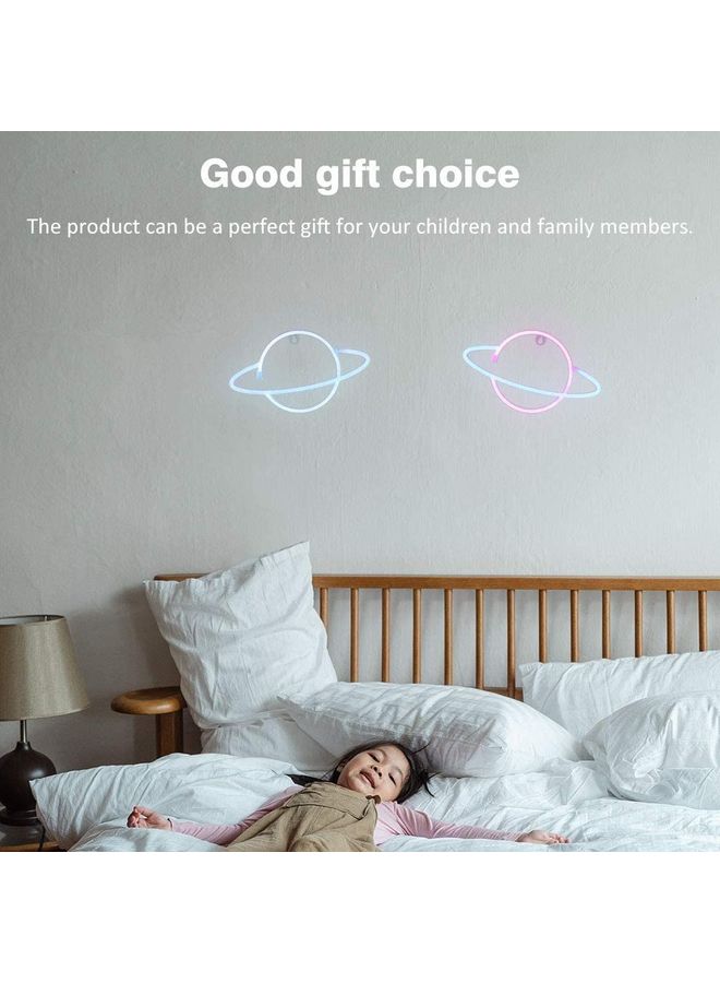 NIBEMINENT Planet Neon Light Pink/Yellow - Image 5