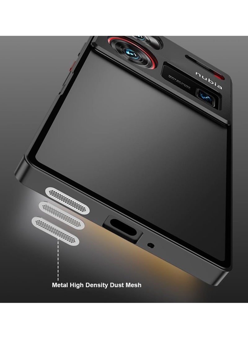 SYOSI PC Frosted Cover Compatible with Nubia Z60 Ultra 5G, Metal Frame Case Shockproof Camera Case Durable Phone Case Protective Back Cover Slim Metal Case Impact Resistant Cover Impact Resistant Cover - Image 5