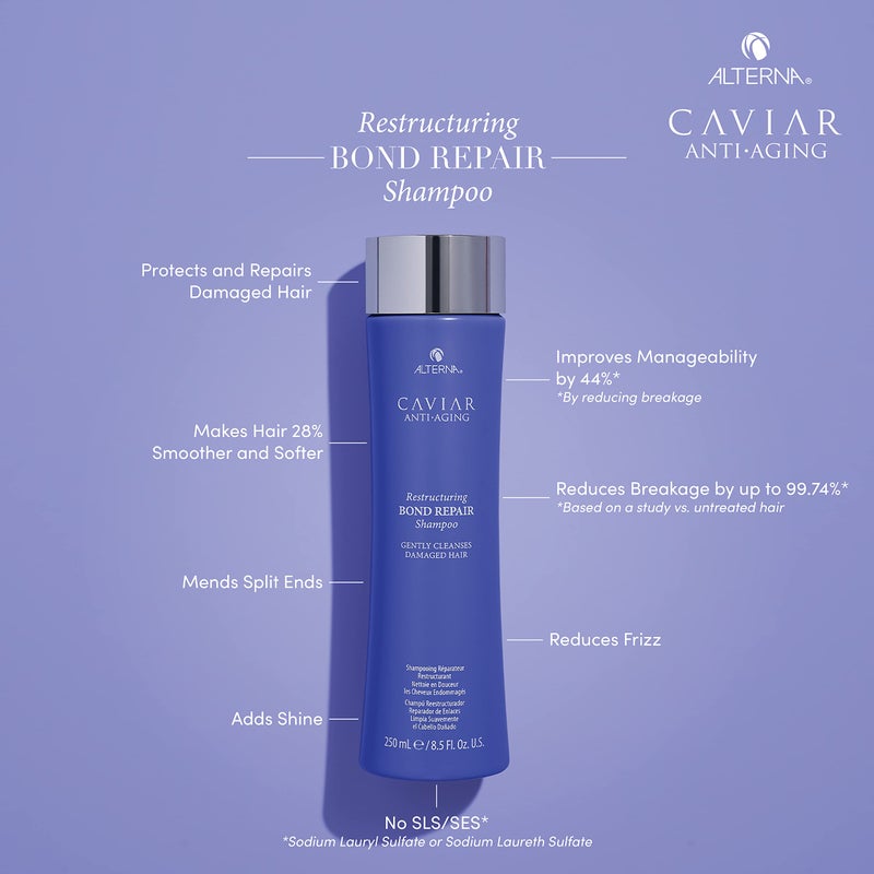 Alterna Caviar Anti-Aging Restructuring Bond Repair Shampoo Mini, 1.35 Fl Oz (Pack of 1) - Image 2
