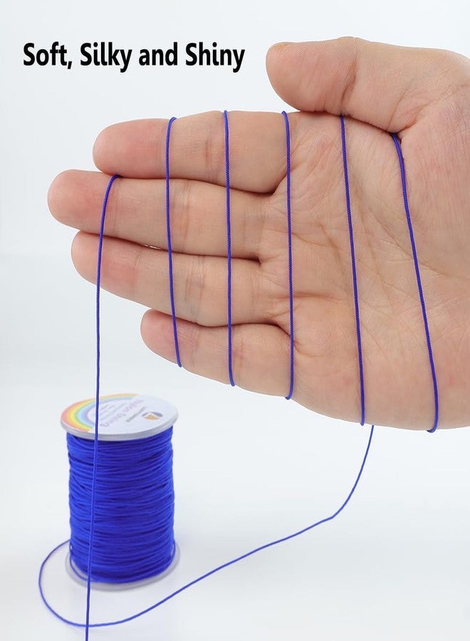 LUSTEMBER 0.8mm Nylon String Cord for Braided Bracelets, Beading, Necklaces, Macrame Craft, Wind Chime, Blinds, Jewelry Making - Image 3