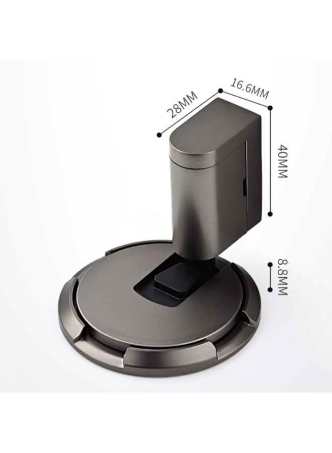 Magnet Door Stopper AntiCollision Doorstop Holder Alloy Strong Magnetic Mute Door Stopper for Bathroom Floor Suction Door Golden - Image 5