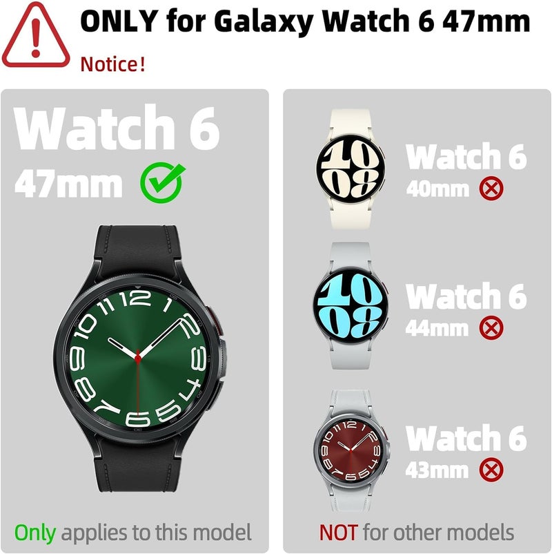 OpenTech ® Tempered Glass Screen Protector Compatible for Samsung Galaxy Watch 6 Classic 47mm / Samsung Galaxy Watch Ultra (47mm) (Pack of 2) with Easy Installation kit - Image 2