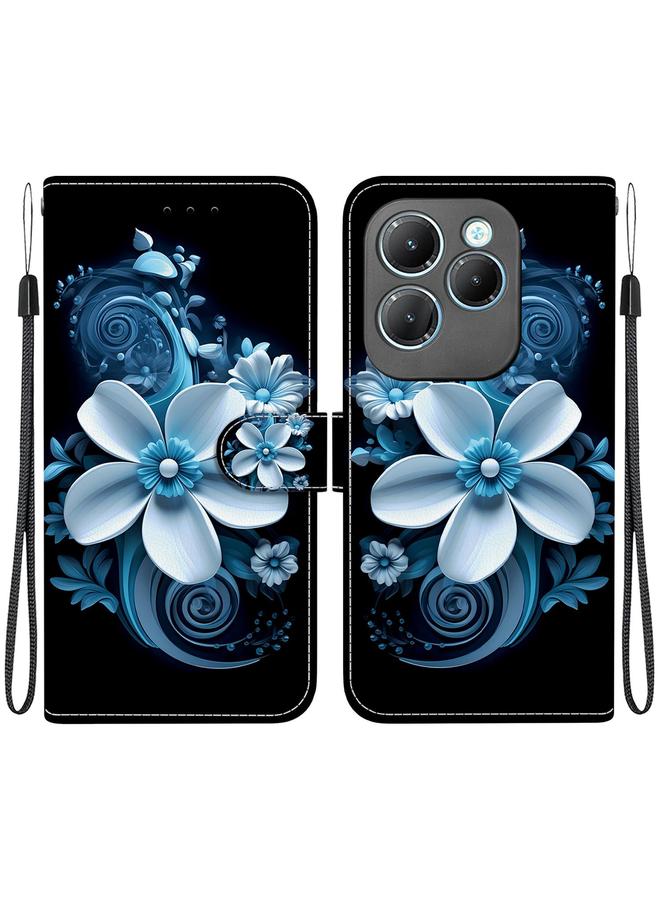 S-TOP Case For Infinix Hot 40 / 40 Pro Crystal Texture Colored Drawing Leather Phone Case - Image 1