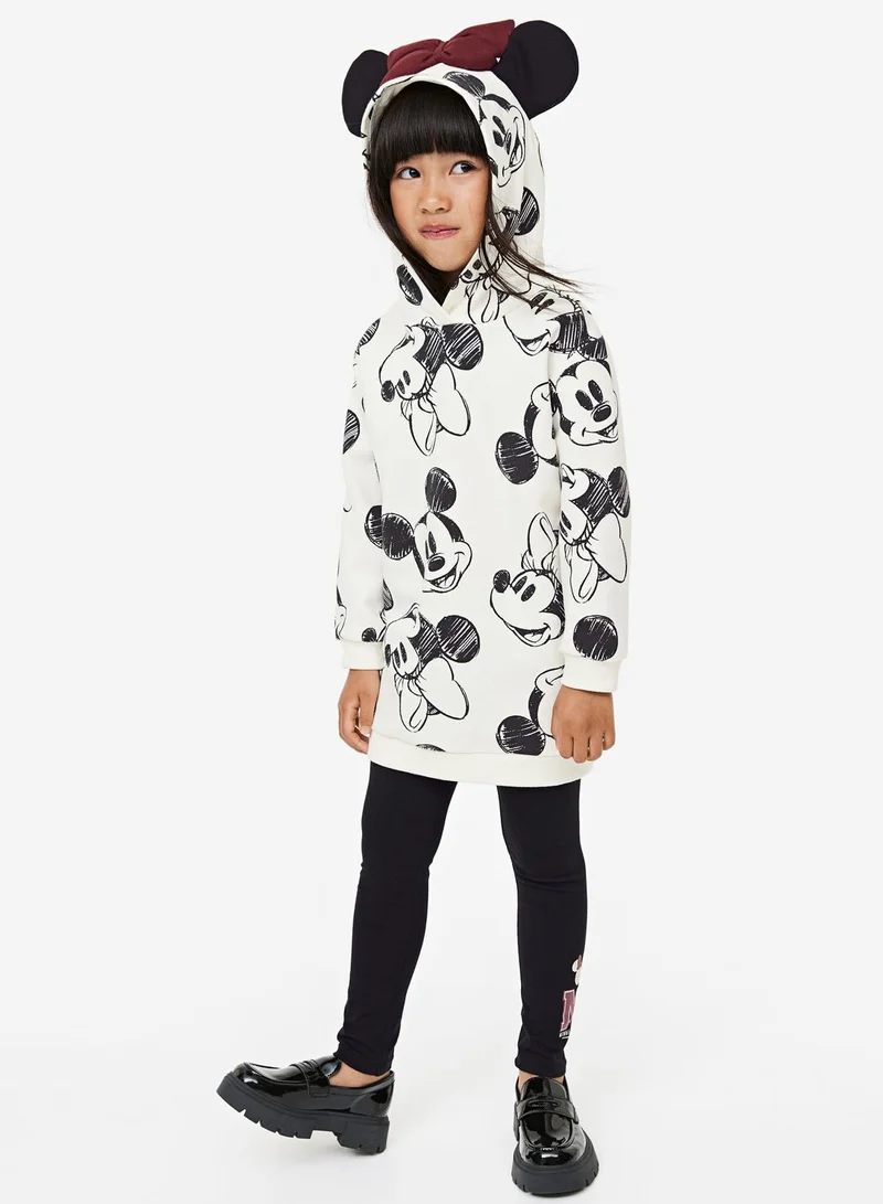 H&M Kids Mickey & Minnie Print Hoodie & Trouser Set