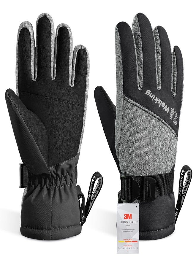 Walsking Kids Winter Snow&Ski Gloves-Youth Thinsulate Waterproof Cold Weather Gloves for Skiing,Shoveling-Fits Toddlers,Junior Boys and Girls - Image 1
