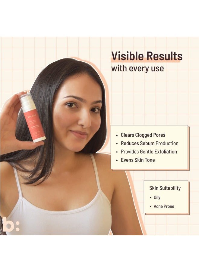 Biocule No More Acne Anti Acne 2% W/W Of Salicylic Acid (Bha) From Willow Bark With Natural Aha Neem & Ha Blemish & Oil Control Face Serum For Acne Prone Skin & Oily Skin 30Ml  - Image 4