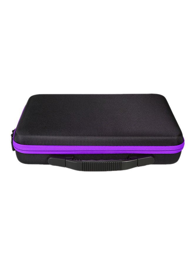 NIBEMINENT 60-Piece Bottles Rhinestones Storage Container Case Purple 32x7x24centimeter  - Image 1