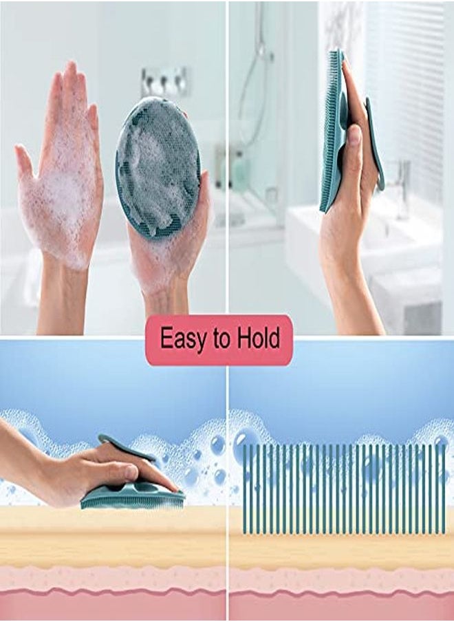 Innerneed - Cone Body Cleansing Brush Shower Scrubber, Gentle Exfoliating And Massage For All Kinds Of Skin (Dark Green) - Image 1