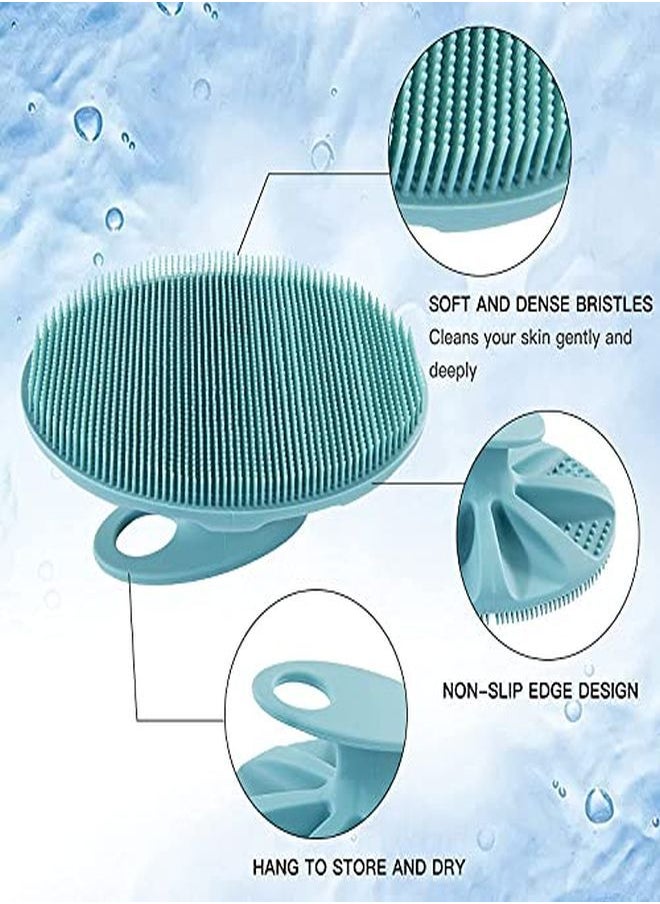 Innerneed - Cone Body Cleansing Brush Shower Scrubber, Gentle Exfoliating And Massage For All Kinds Of Skin (Dark Green) - Image 1