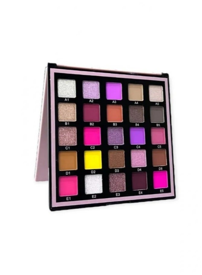 Eye shadow palette consisting of 14 multi-colored colors