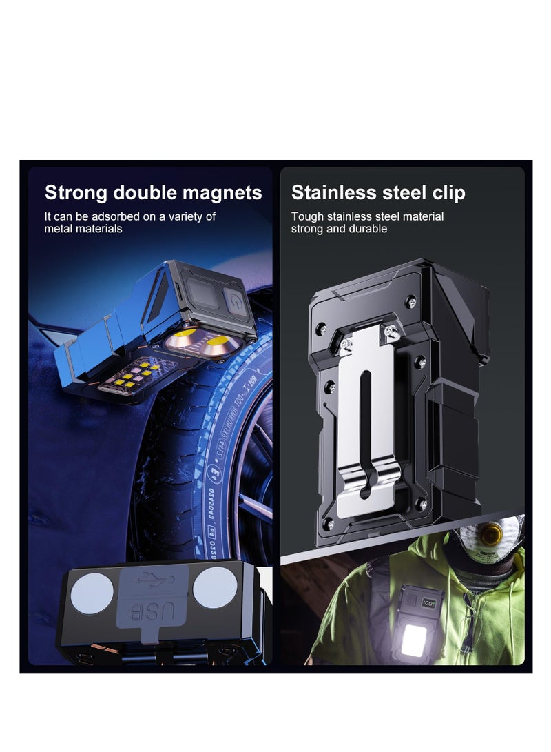 Super Bright Led Mini Flashlight: Multifunctional Outdoor Flashlight for Night Working, Running, Walking, Camping, Fishing, Hiking, Usb C Charging Warning Flash Light Mobile Phone Emergency Power Bank - Image 5