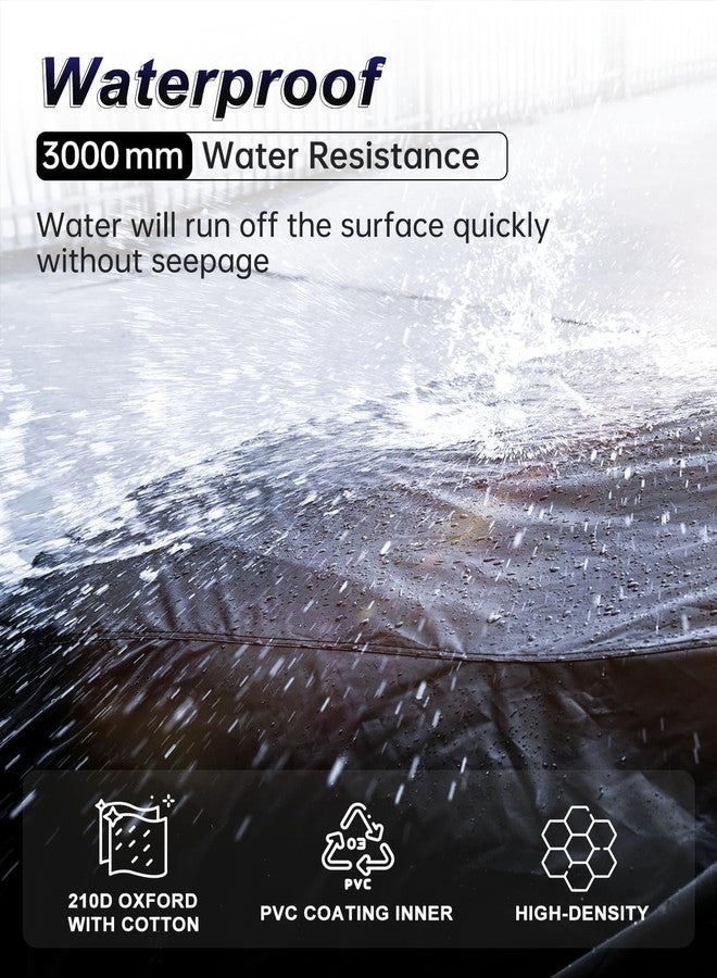 INSAUTO Waterproof Car Cover for Chevy Camaro 2010-2024,Upgrade 210D Oxford 100% Waterproof All Weather Outdoor Car Covers Sun Rain Snow Hail Protection with Driver Door Zipper - Image 3