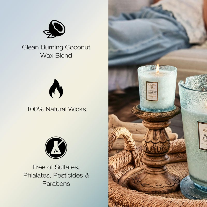Voluspa California Summers Candle Jar, 9 oz, Coconut Wax Blend, Classic Scented Candles for Home, 60 Hour Burn Time, Poured in The USA - Image 4