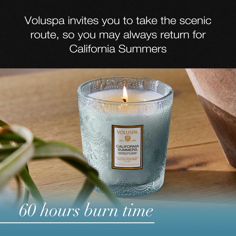 Voluspa California Summers Candle Jar, 9 oz, Coconut Wax Blend, Classic Scented Candles for Home, 60 Hour Burn Time, Poured in The USA - Image 5