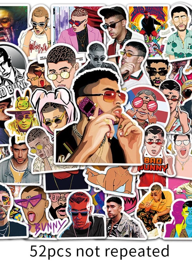 general 50-Piece Bad Bunny Cute Vinyl Waterproof Stickers - Image 2