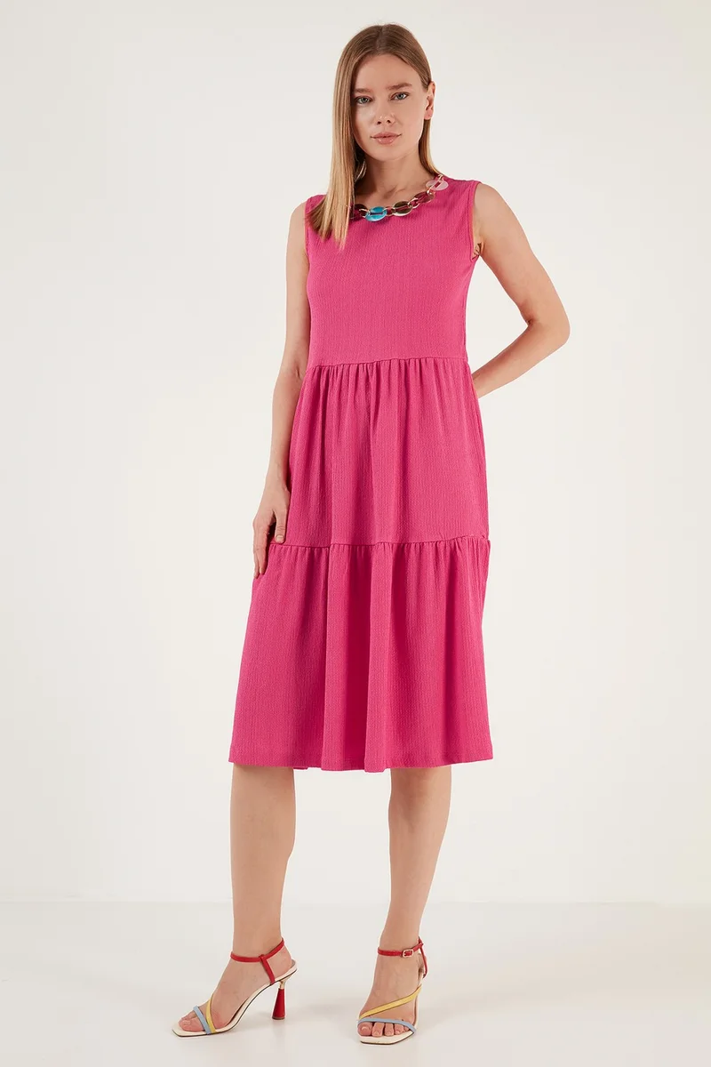 Lela Tiered Sleeveless Dress