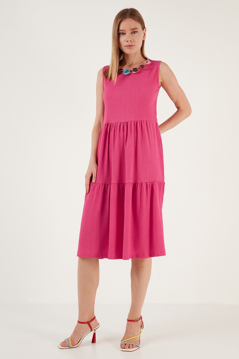 Lela Tiered Sleeveless Dress  - Image 4