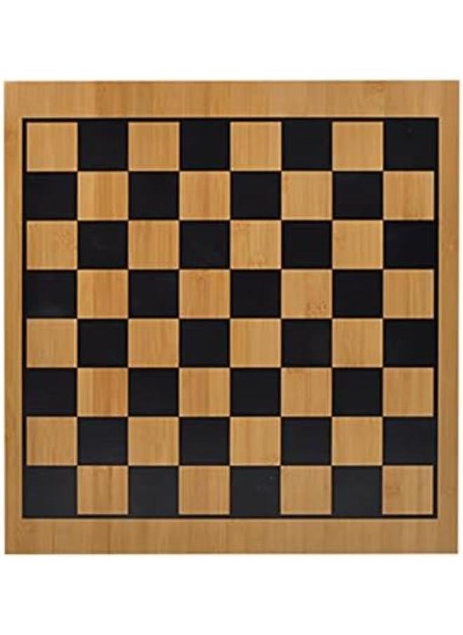 null - MDRBB Chess Portable Chess Set Bamboo Chess Board Double Sided Dual-Purpose Chessboard Go Chinese And Chess Board Only Chess Board 18.5x17.3 Inch Chess Board (Color : Only Chess Board A) - Image 1