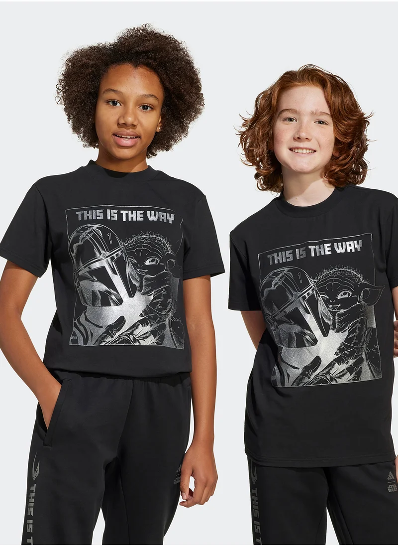 Adidas Youth Star Wars Mandalorian Graphic T-Shirt