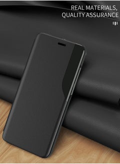 Wtech Smart Mirror Window Flip Phone Case Auto Sleep Wake Case Cover For Oppo Reno11 Pro 5G 2024 Black  - Image 4