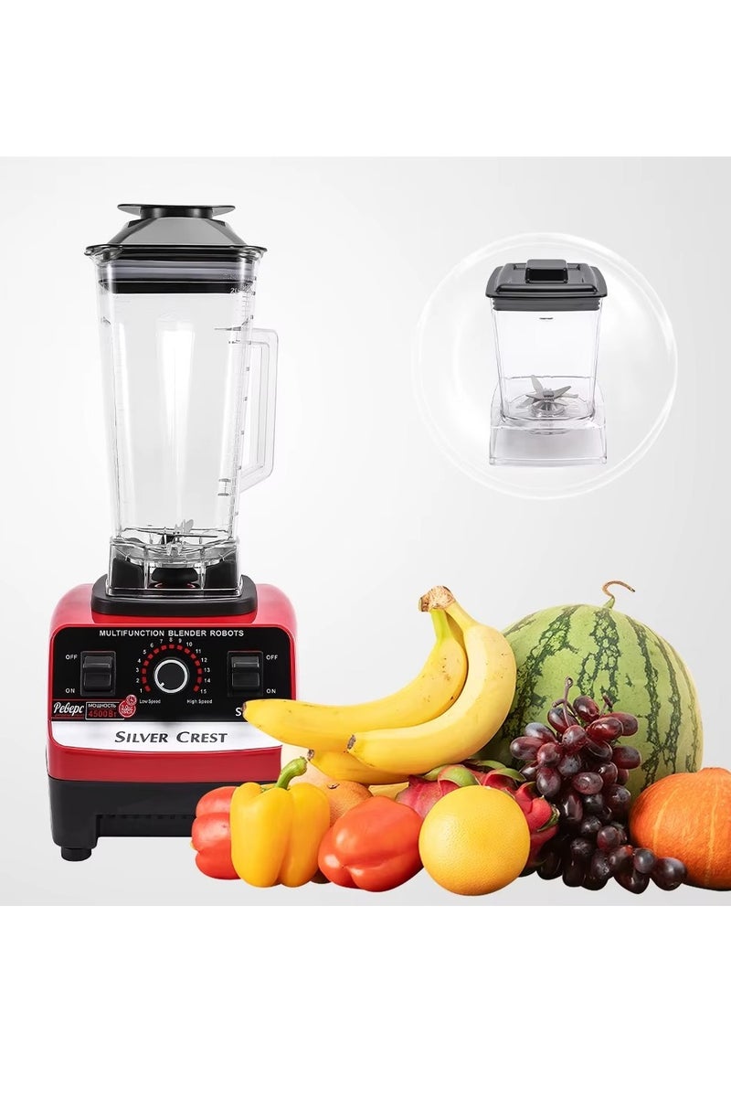 SILVER CREST Juicer Mixer Blender Smoothie Maker 1.5L Containers Steel Blades Ice Crush Function Multi Mill Grinder Chopper Countertop Food Blender Accessories mixer grinder juicer machine food processors - Image 1