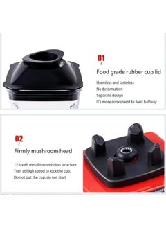 SILVER CREST Juicer Mixer Blender Smoothie Maker 1.5L Containers Steel Blades Ice Crush Function Multi Mill Grinder Chopper Countertop Food Blender Accessories mixer grinder juicer machine food processors  - Image 4