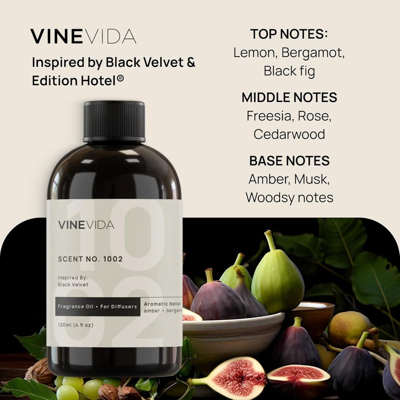 VINEVIDA [4 Fl Oz] Luxury Hotel Scent Diffuser Oil - Scent No.1002 Inspired by Edition Hotel, Fragrance for Cold Air Diffuser, Home Luxury Scents, Scents Collection Essential Oil for HVAC - Image 2
