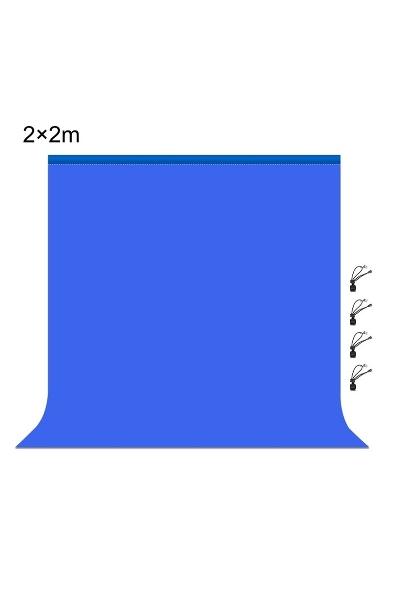 PULUZ 2M x 2M Photography Backdrop – Thick Blue Background Cloth for Photo Studio, Video Shooting, Live Streaming & Portrait Photography – PU5207L - Image 1