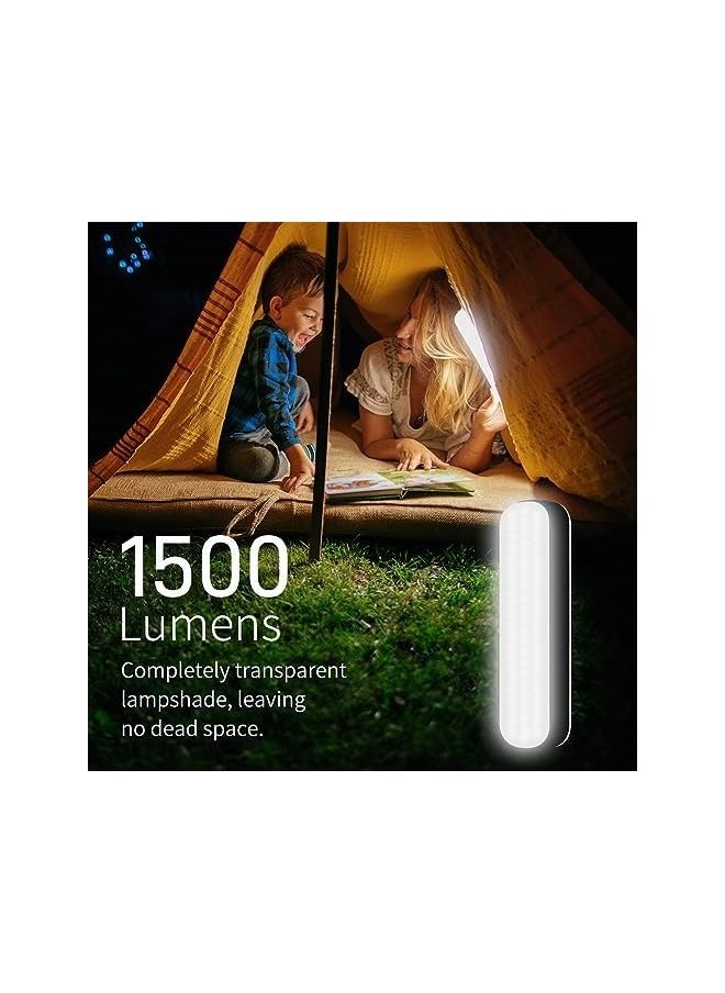 erorex Solar Recrageable Camping Lantern, 4800mAh Power Bank, 1500 Lumens, 40 LED lamp, 4 Light Modes LED Lantern for Car, Home, Outage, Attic, Garage, Backyard and More, Strong Magnets (Black × 1pcs)  - Image 2