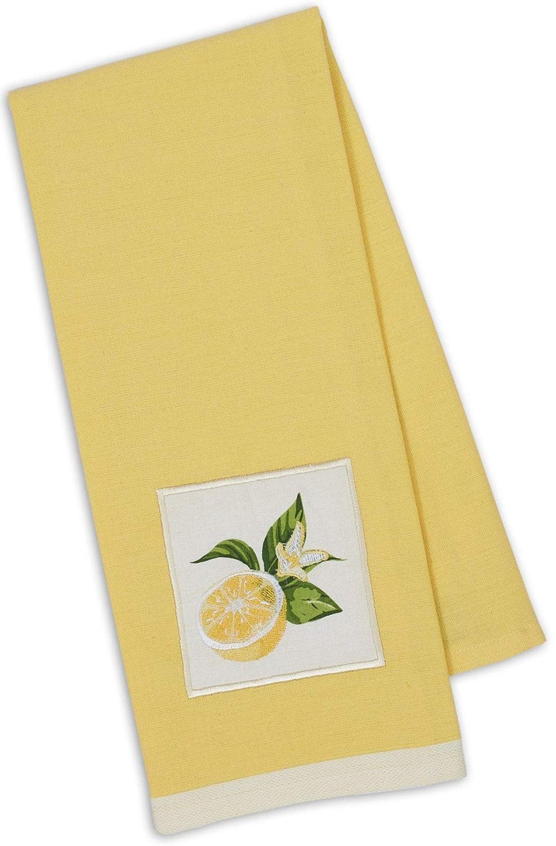 DII Design Imports Kitchen Towel - Lemon Sliced Embellished