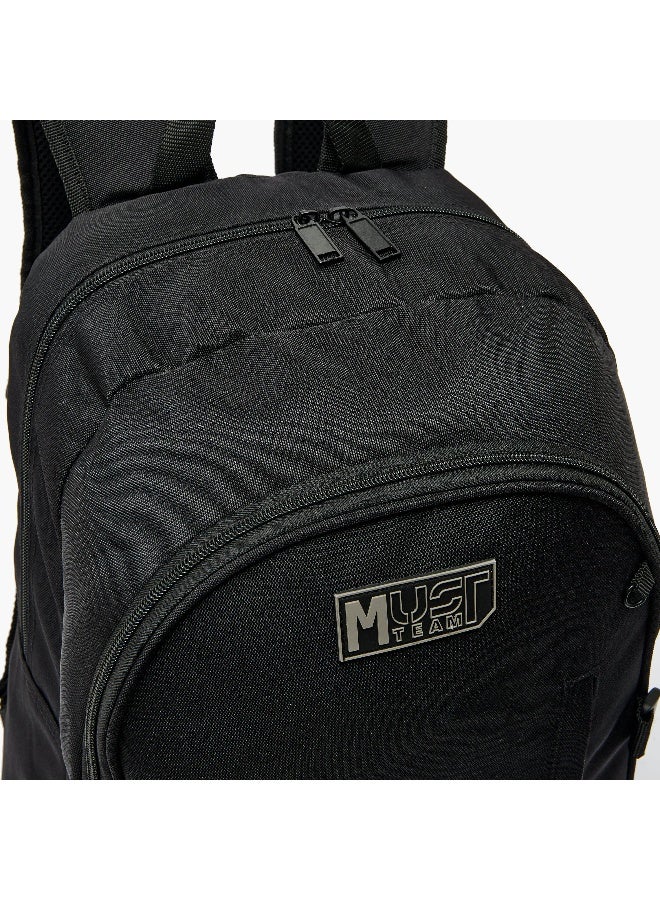 Must 16 Inches-Backpack Set Of 3-Eternal Black-Sustainable-1 Cmprt (Rpet 900D Pu) Black \ 32X18X43 - Image 4
